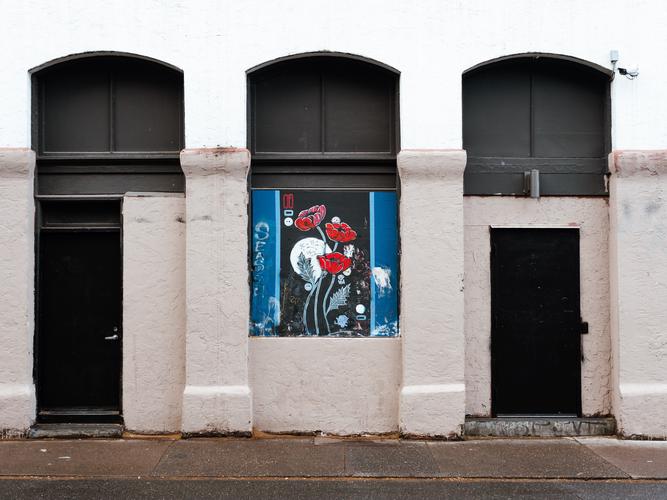 Стена с графити в Портленде