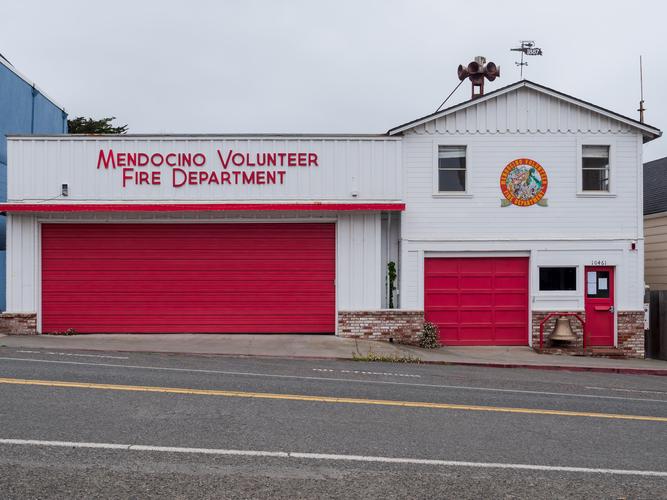 Пожарное депо в Мендосино