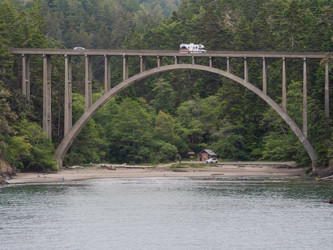 Bridge over a gulch Bridge over a gulch