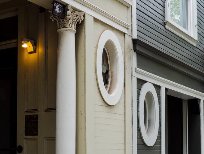 Элементы фасада дома в Сан-Франциско